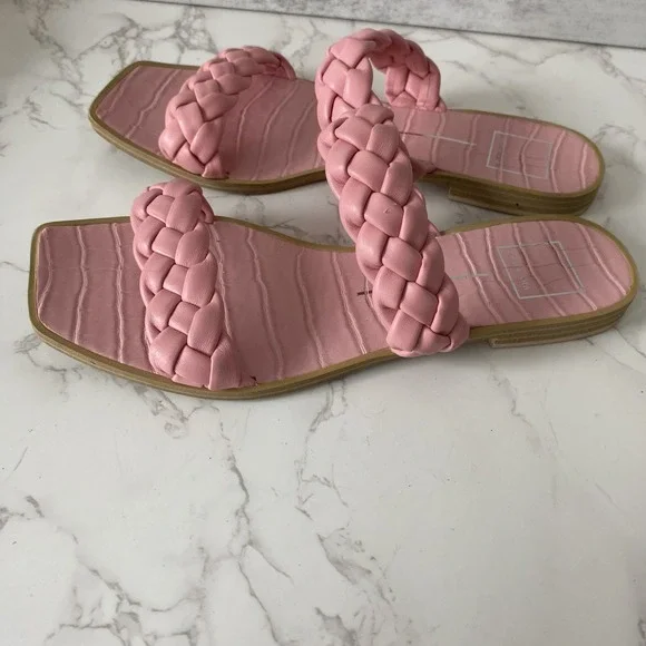Dolce Vita Sandals Slides Sz 8 Pink Padded‎ Resort Summer - Picture 4 of 12